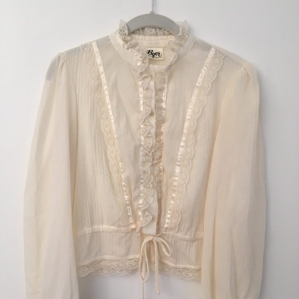 Sheer Vintage Prairie Blouse